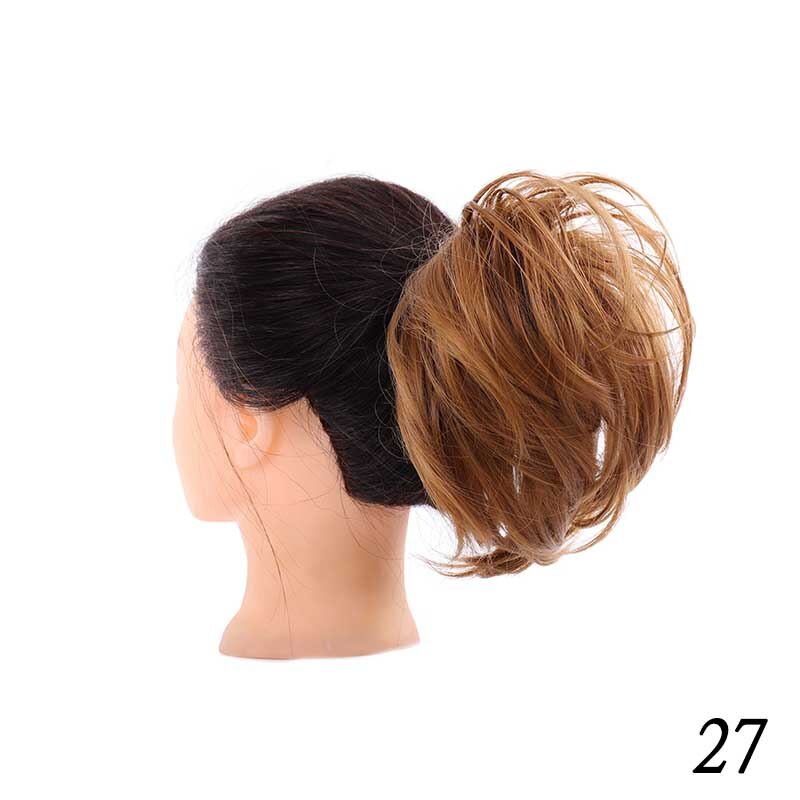 XUANGUANG chignon queue de cheval décoiffé | Chignon pour femmes, chignon à donuts, haute température et résistant à la chaleur: 27