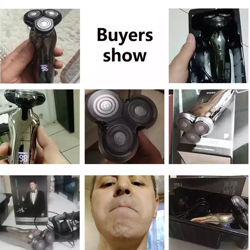 Digital Display Electric Shaver for Men Wet and Dry USB 2-Hour Fast Charging Beard Trimmer Shaving Machine Electric Razor