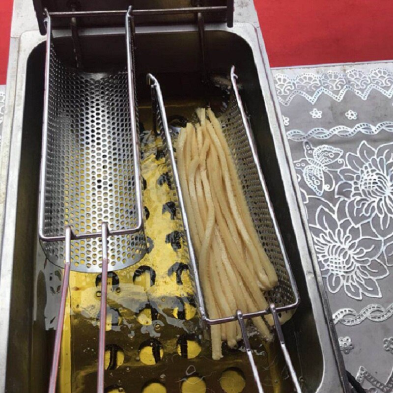 30cm Long French Fries Basket Frying Strainer Stainless Steel Potato Chips Fryer Kitchen Cooking Chef Basket Colander Tool