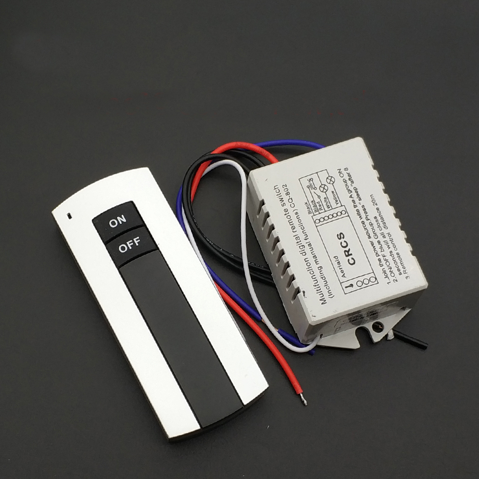 1 Way ON/OFF 220V bezprzewodowy pilot zdalnego sterowania przełącznik cyfrowy pilot zdalnego sterowania do lampy i światła HT035