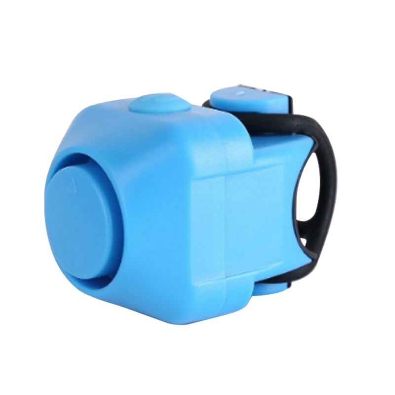 Fiets elektronische luide claxon 130 db waarschuwingsveiligheid elektrische bel politie sirene fiets stuur alarm bel fietsaccessoires: Blauw