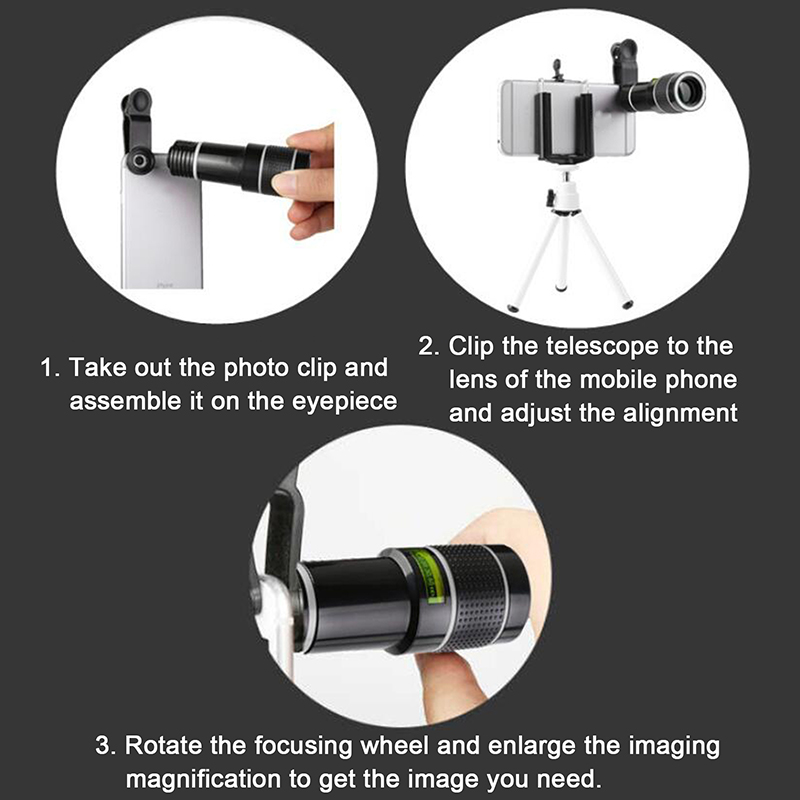 Cámara óptica Universal para teléfono inteligente, lente telescópica con Clip para teleobjetivo, Zoom 20x HD
