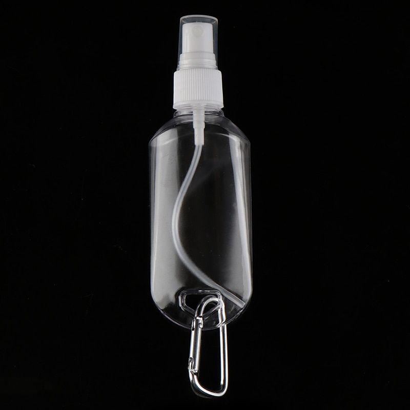 Neue alkohol sprühen flasche transparent Hand sanitizer flasche leere flasche Lotion tragbare haken schlüssel Ring sub-flasche desinfektion
