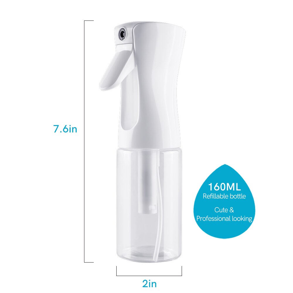 160Ml Mist Spray Bottle Ultra Fine Continuous Water Mister for Paper Card Background Crafts Universal Fine Mist Water Spray