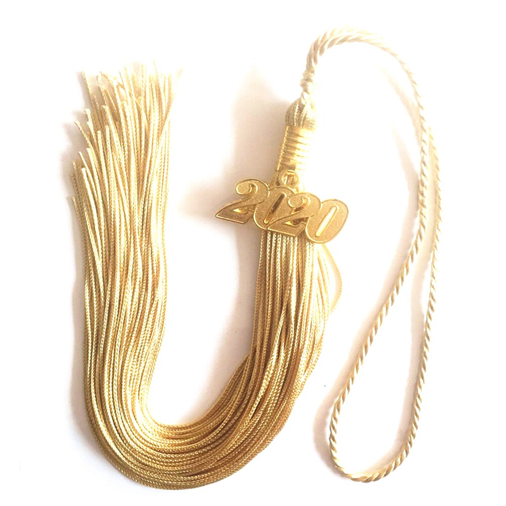 Graduation Hat Tassel DIY Decoration Fringe Academic Hanging Ceremonies With Charm Party Craft Making Accessories Pendant: Golden
