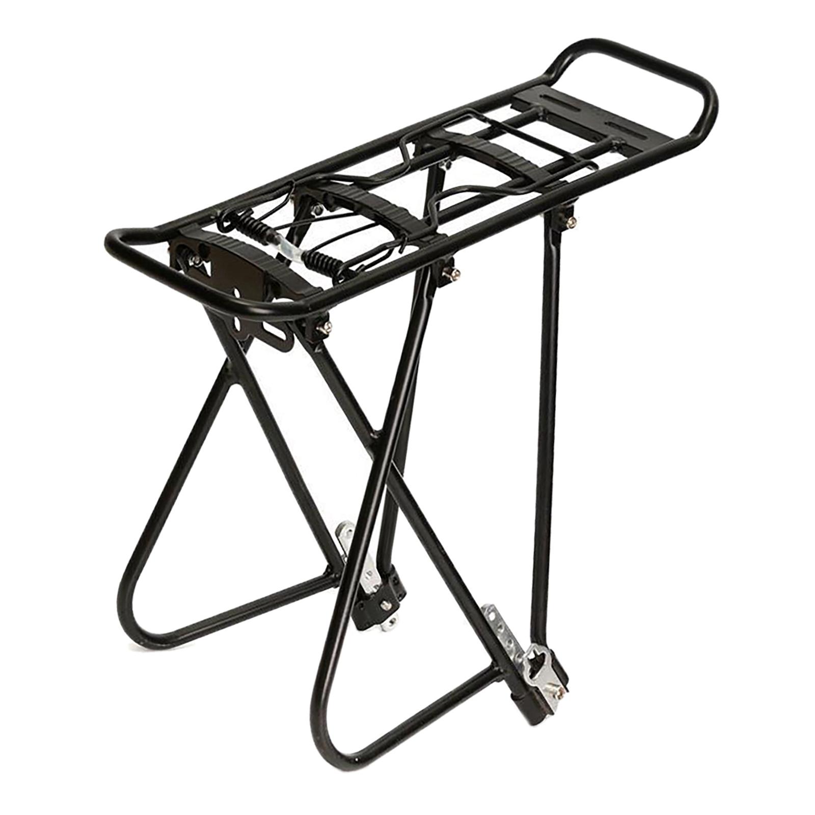 Portaequipajes trasero para bicicleta, alforjas de aleación de aluminio, soporte para contrapunto para ciclismo, límite de carga para bicicleta de montaña, 55 libras/25kg, piezas de turismo