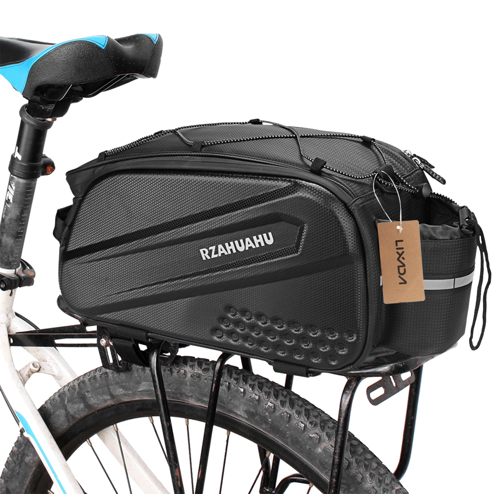 Lixada 10L Waterdichte Fiets Achterbank Tas Grote Capaciteit Cycling Bike Rack Trunk Cargo Bag Pannier Bag Handtas Schoudertas