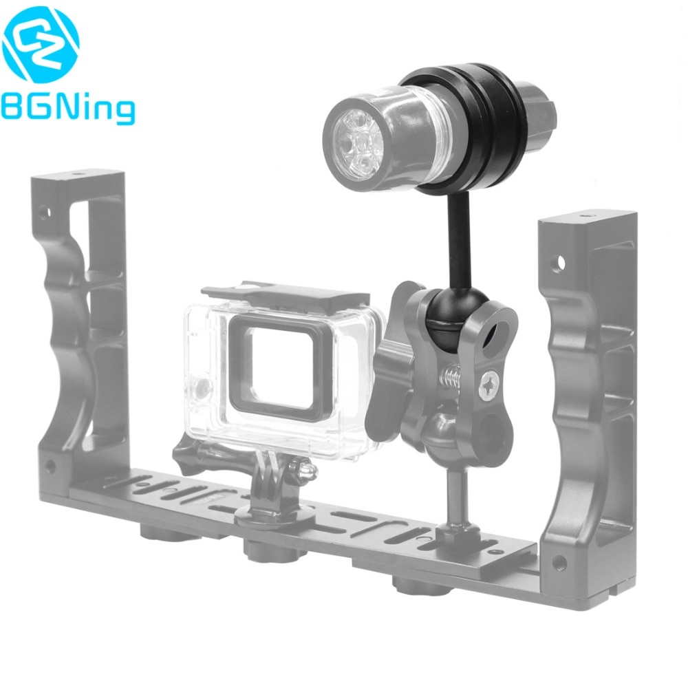 Camera Diving Handheld Light Arm Spare Parts Ball Head Flashlight Clip DSLR Sports Cameras Underwater Photography Accessories