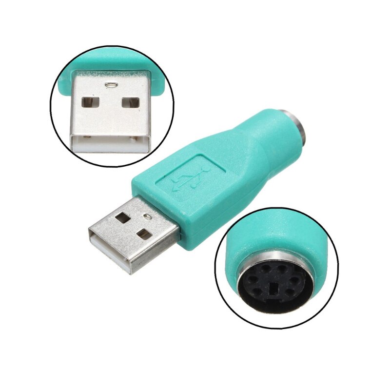 Kebidu 2 Kleuren Usb Voor Ps/2 Interface Converter Voor Ps/2 Naar Usb Adapter Hoofd Naar Usb port Usb Schakelaar Toetsenbord/Muis Plug