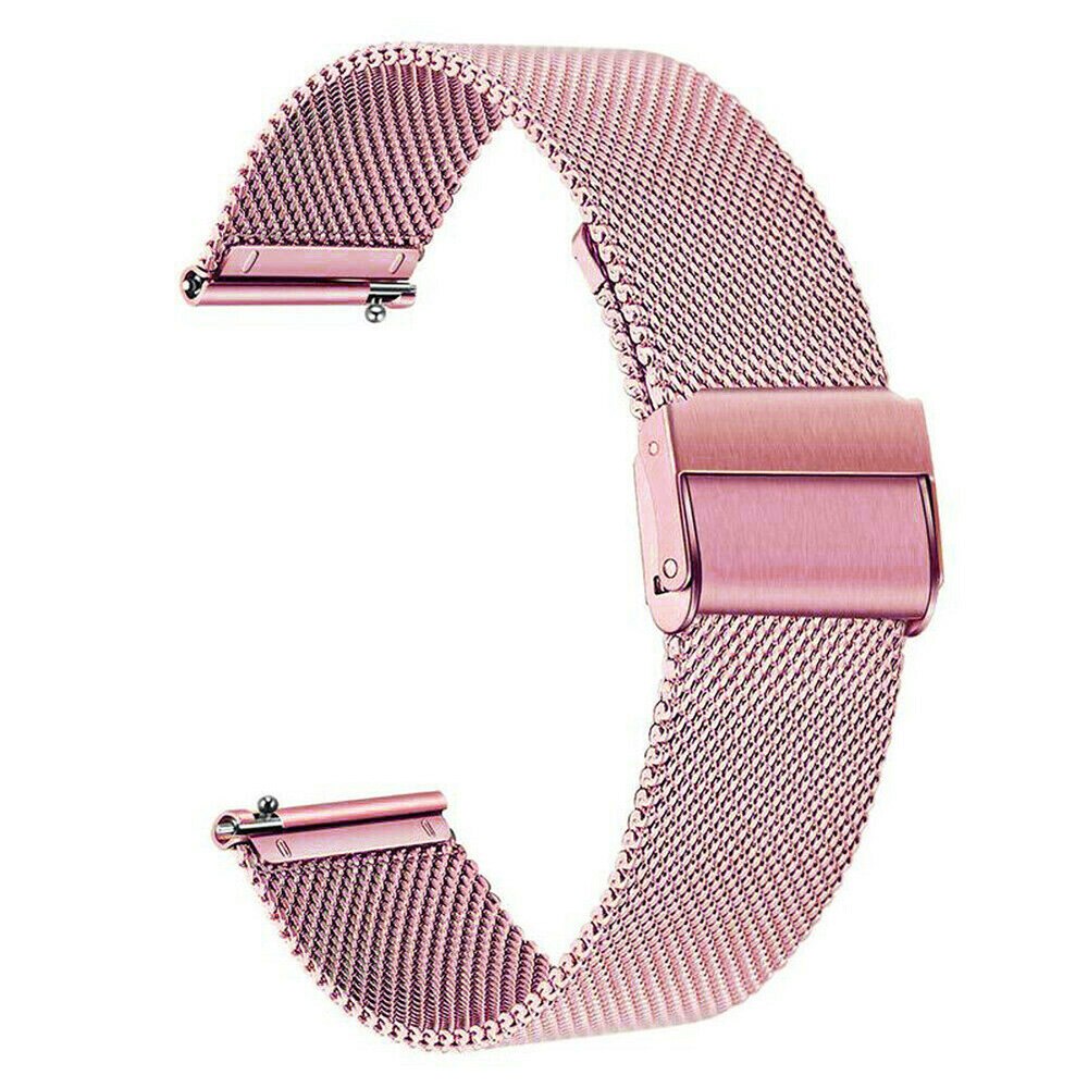 18mm 20mm Milanese Wymienny pasek do zegarka Nokia Withings STEEL HR 36MM 40MM HR Sport Smart Watch Quick Release Watchband: Niebieski różowy / 12mm