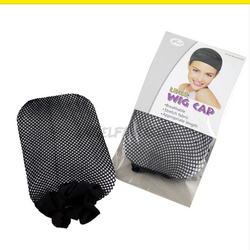 1PC Haarnetjes Mesh Weven Zwart Haar Net Voor Pruik Caps Weven Haarnetjes Open op Een Uiteinden Zwart Haar Accessoires