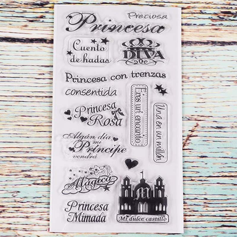 Mama Papa Spaans Transparant Clear Stempel Voor Diy Scrapbooking/Card Making/Kids Kerst Fun Decoratie Benodigdheden: 400132