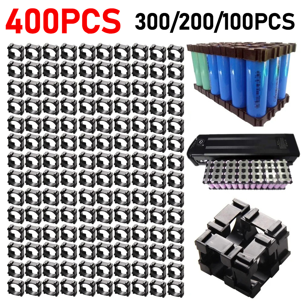 100-400 Stuks 18650 Lithium Batterij Houder Cilindrische Anti Trillingen Plastic Batterij Beugel Li-Ion Batterij Spacer Mobiele Holde