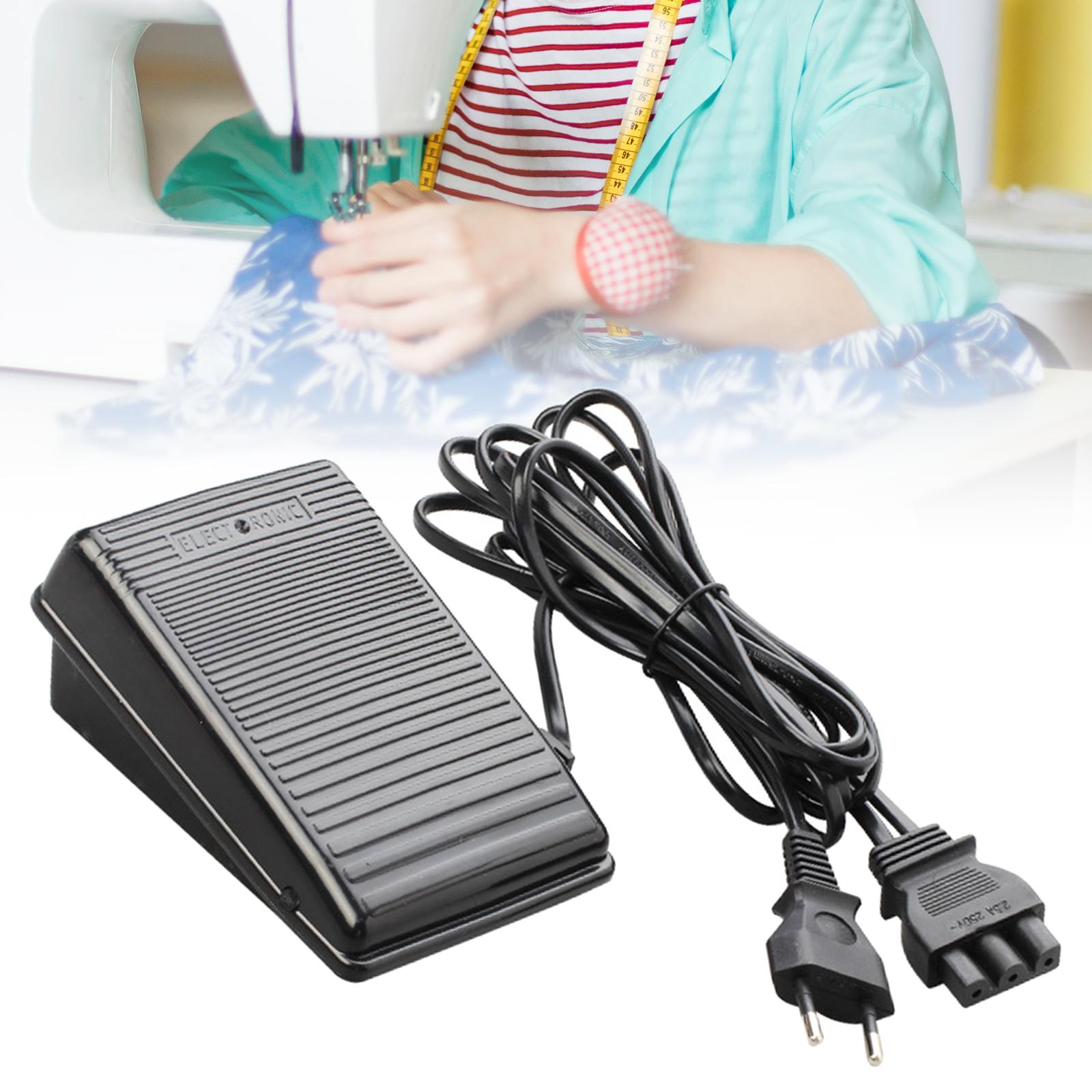 Sewing Machine Foot Pedal Power Cord 220V Repair Foot Operated Control Pedal