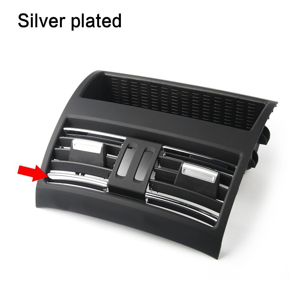 Rear Air Conditioning Ventilation Grille Air Outlet Frame For Bmw 5 Series F10 F11 64229172167 64 22 9 172 167: Silver plated