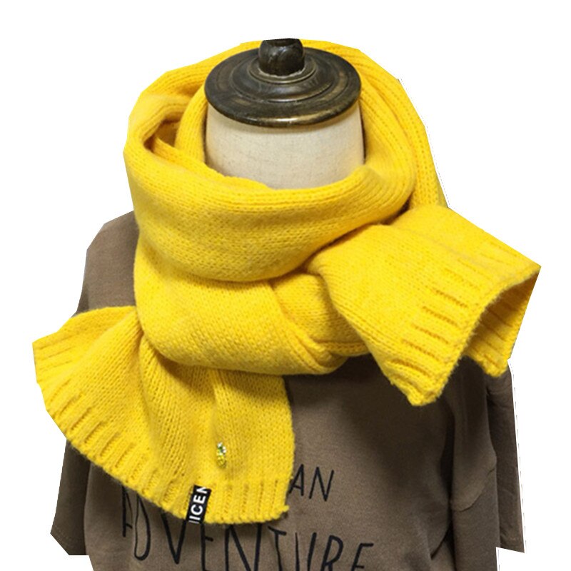 17 Colors Autumn Winter Children Immitation Cashmere Scarf Boys Girls Shawl Warm Thicken Kids Neckerchief Children Bufandas