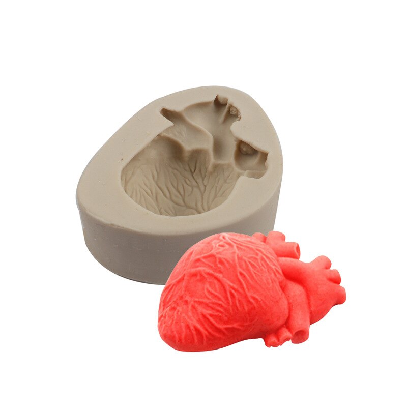 Moule Halloween en Silicone pour pâtisserie, cœur, gâteau bricolage, Dessert, chocolat, décoration en dentelle