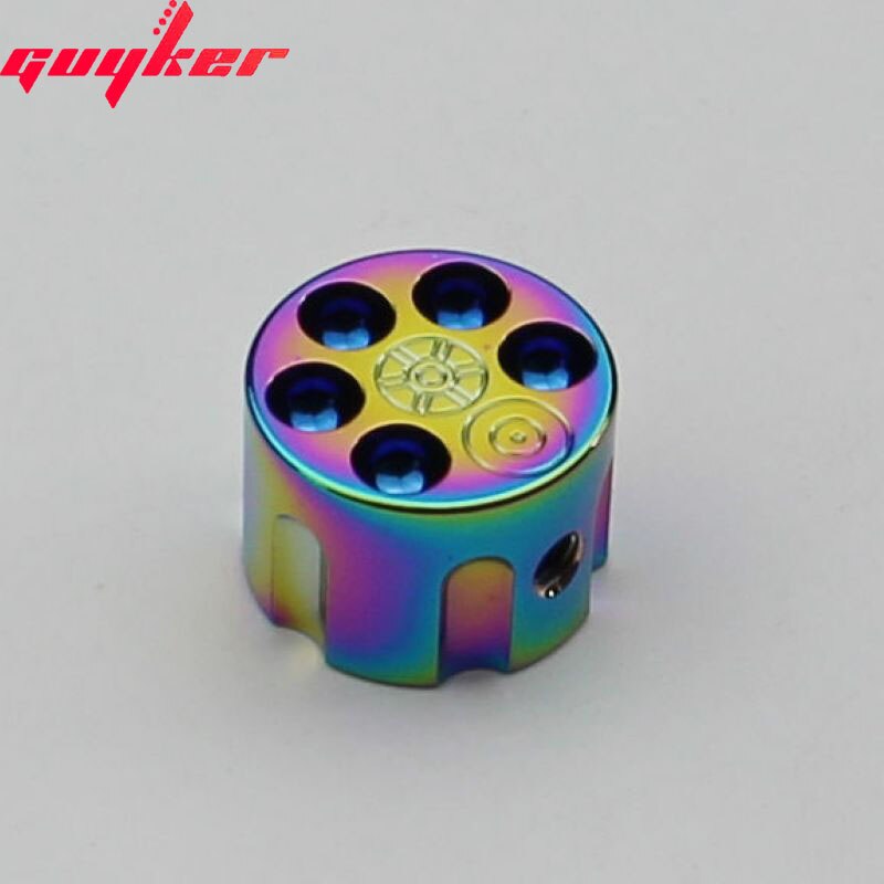 1 stykke metall, leie kobber potensiometerknapp indre diameter 6mm til elektrisk gitar eller bass i fem farger: 1 stk regnbue