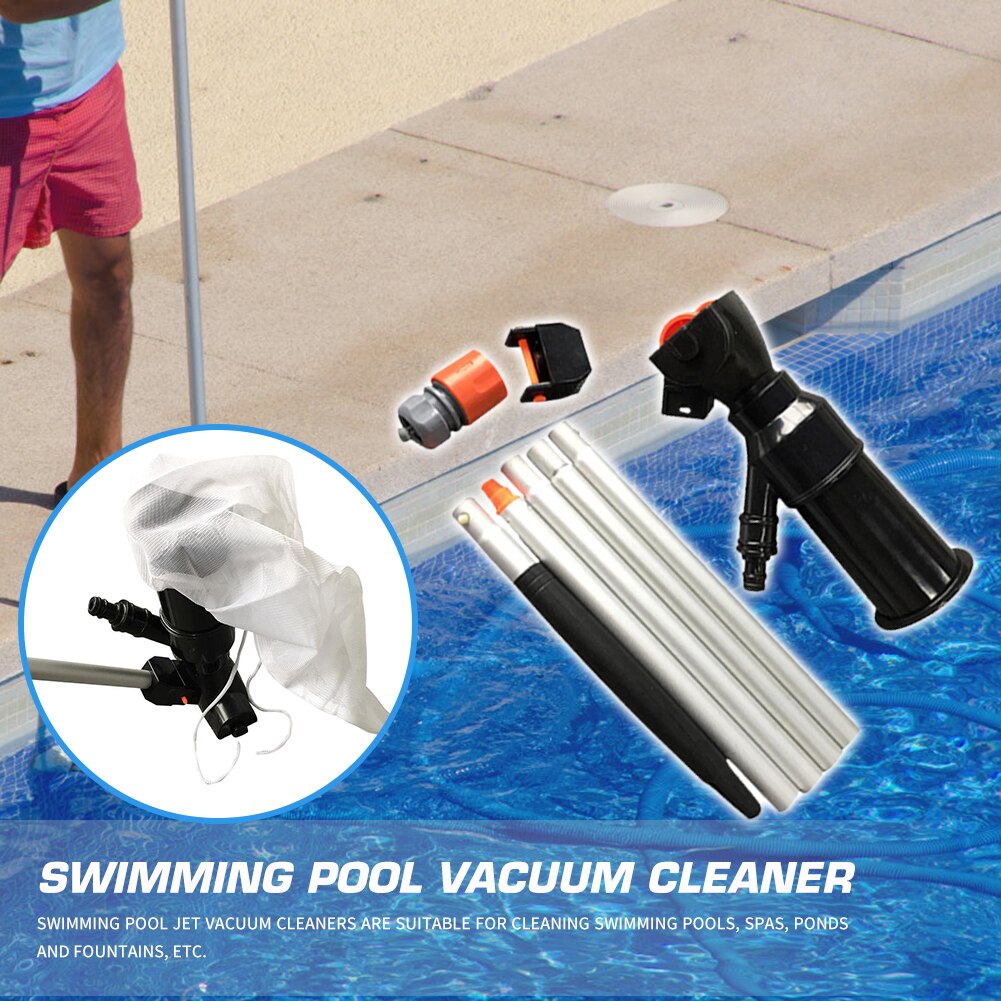 Portable Scraper Swimming Pool Pond Fountain Jet Vacuum Cleaner Outdoor Swimming Pool Cleaning Accessaries Supplies