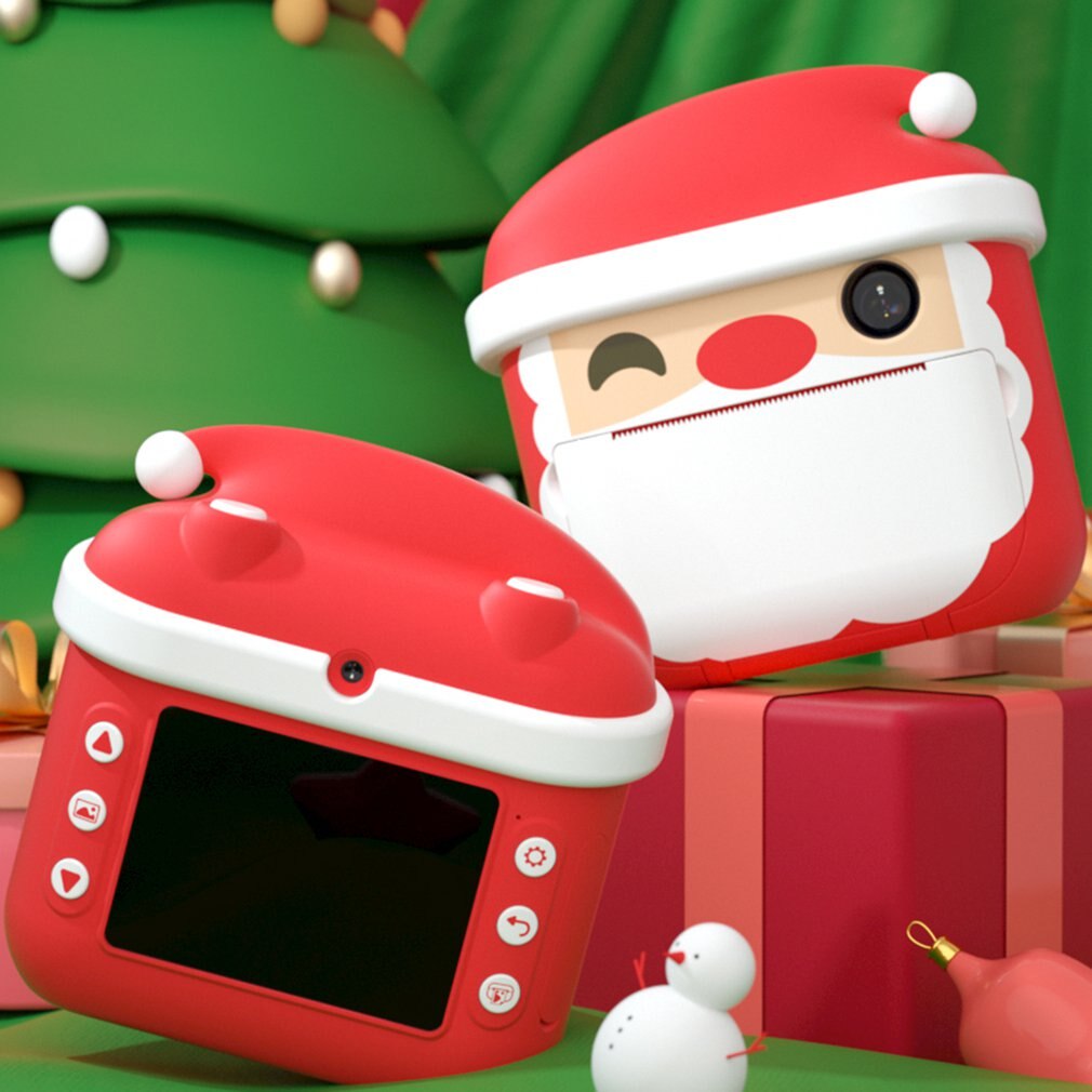 Kerst gelimiteerde kinder mini camera, schattige cartoon kerst kinder digitale camera voor kerstmis