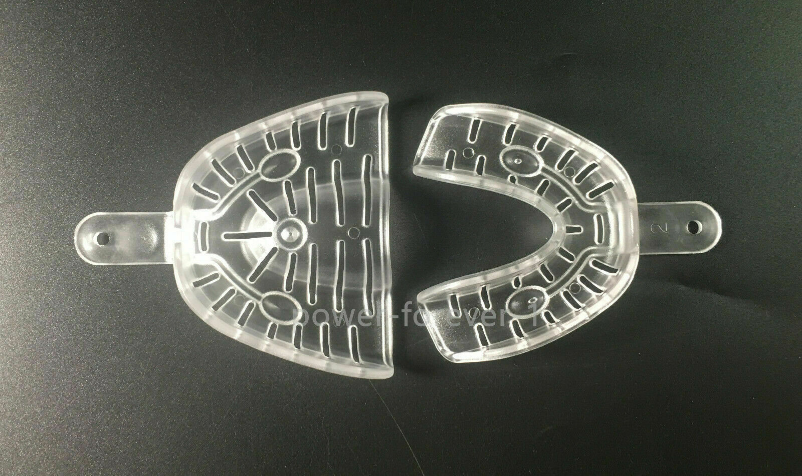 Dental Alginate Impression Tray Inlay Clear Autoclave 121℃ Middle Trays