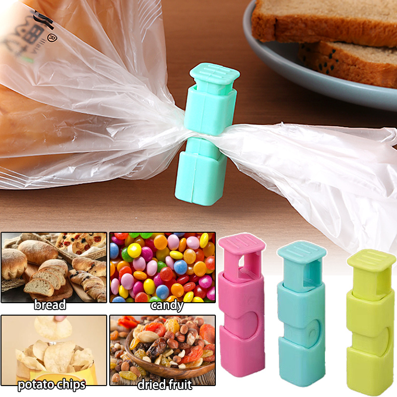 12 stk. klemme til brødposer, genanvendelig, forsegling til frisk mad, plastikclips, forsegling til snackposer, fjederclips, opbevaring til køkkenet