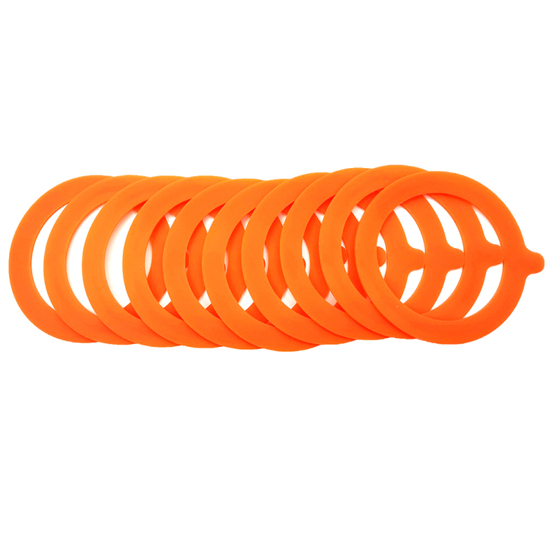 5Pcs Silicone Replacement Gasket Airtight Seals Rings Leak Proof Canning Seals for Glass Clip Top Jars Storage Containers: Dull