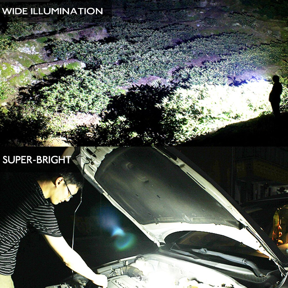 Foxanon 2500 4000 lumen led arbetsljus 30w 50w cob led ficklampa nödljus bilinspektion reparation handhållen arbetslampa