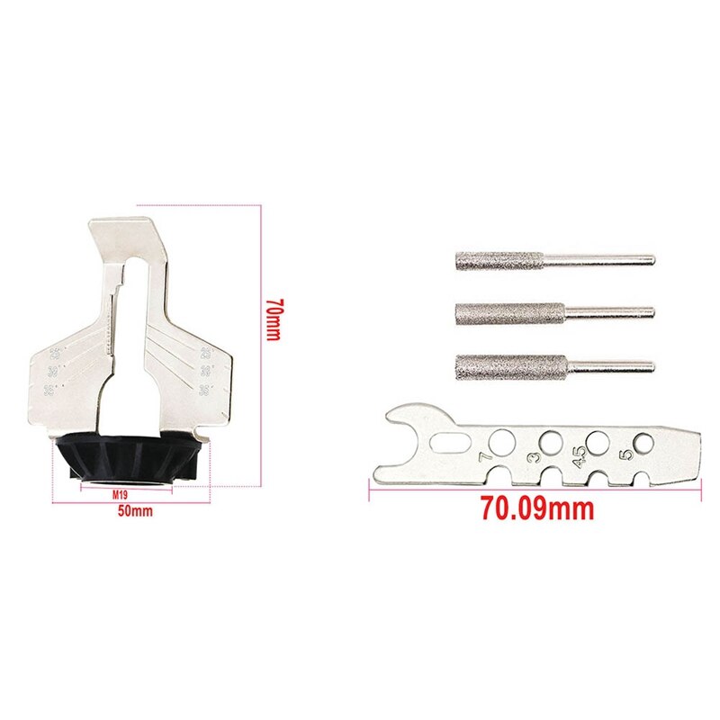 Afilador de sierra de trabajo, herramienta de molienda de diente de sierra para taladro, accesorio de afilado, accesorios de cadena de molienda eléctrica de