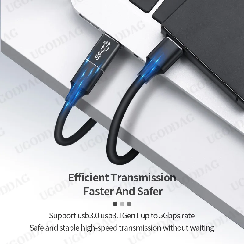 Złącze USB3.0 typu C na USB adapter 5Gbps rodzaj1 męnarty na męnarty żeńnarty Konwerter USB SSD HDD Przedłużacz kabla USB Wtyczka przedłużająca