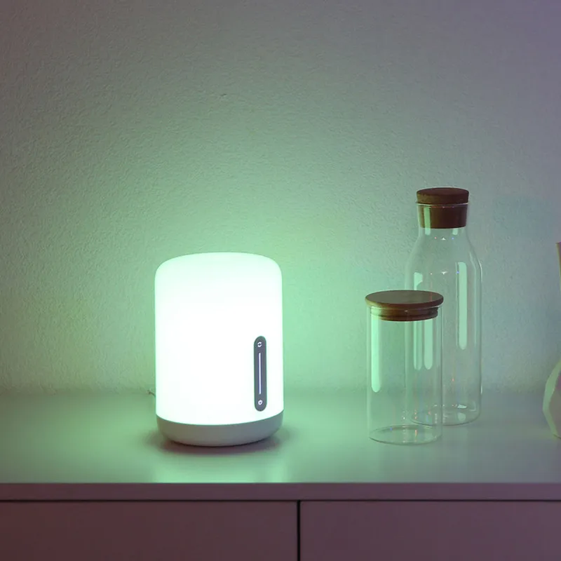 Xiaomi Mijia lámpara de noche 2 mesa inteligente LED luz nocturna colorida 400 lúmenes Bluetooth WiFi Control táctil para Apple HomeKit Siri