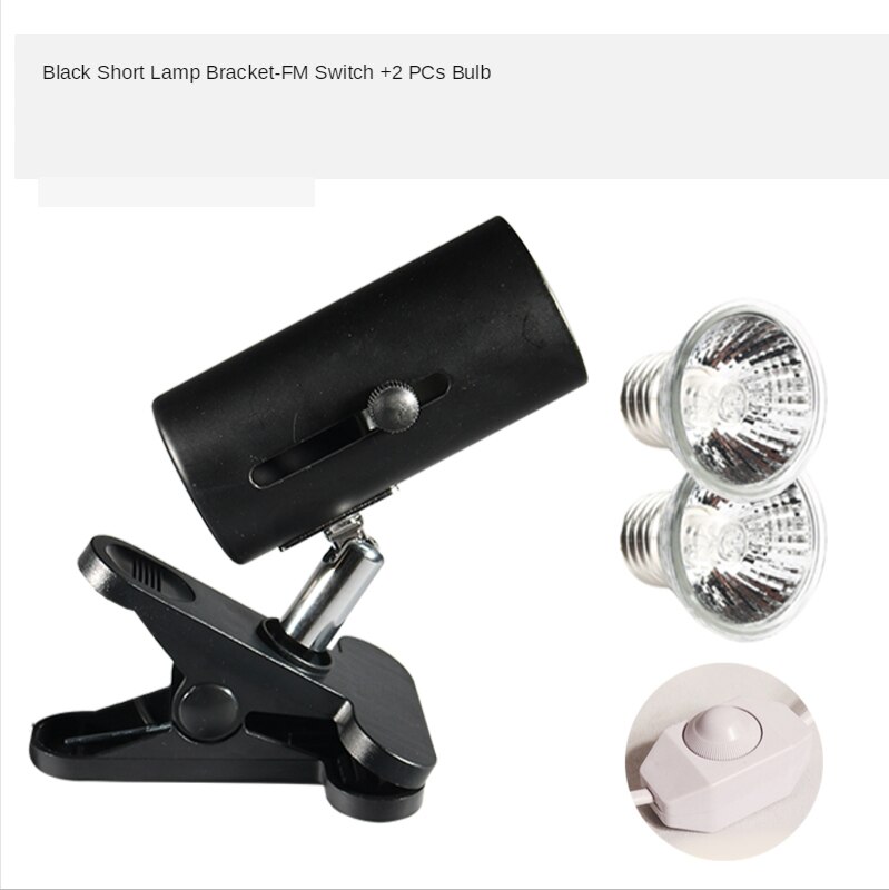 Tortoise Tanning Lamp Full Spectrum Sun Lamp Uvb Turtle Tank with Uva Heating Calcium Bulb Climbing Pet Back Photo Three In One: C-FM switch