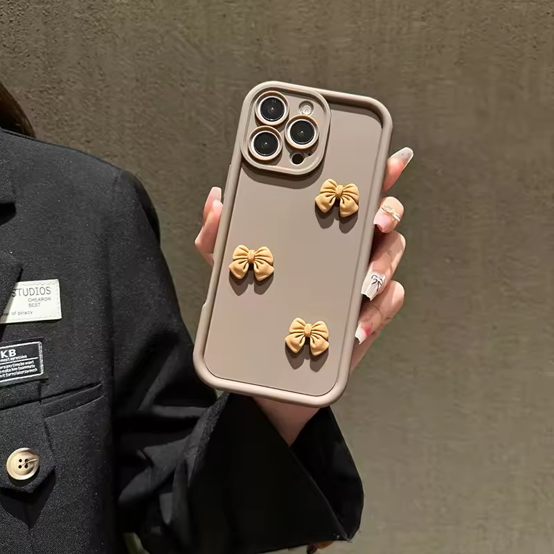 Para iPhone 6 funda para Apple iPhone 5 6S Plus iPhone SE 5s 6 7 8 Plus se 2 SE 3 lindo arco 3D funda de teléfono de silicona Fundas suaves: nylon / Oro