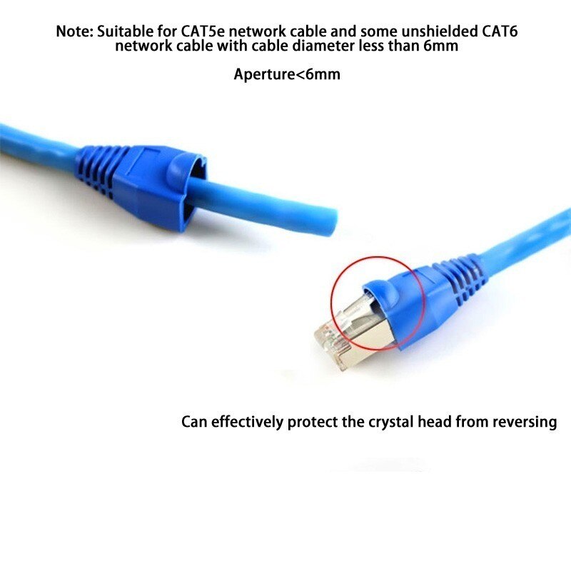 Multi-color CAT5e crystal head sheath ethernet cable protective case Network plug Socket boot cap SLEEVE RJ45 Connector Jacket