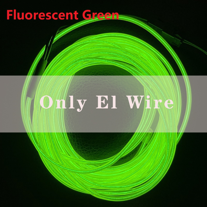 Luces iluminadas con cable EL de 10M/5M/3M/1M con luces de neón, combinación DIY de luces multicolores, pilas AA, tiras LED USB para graduación