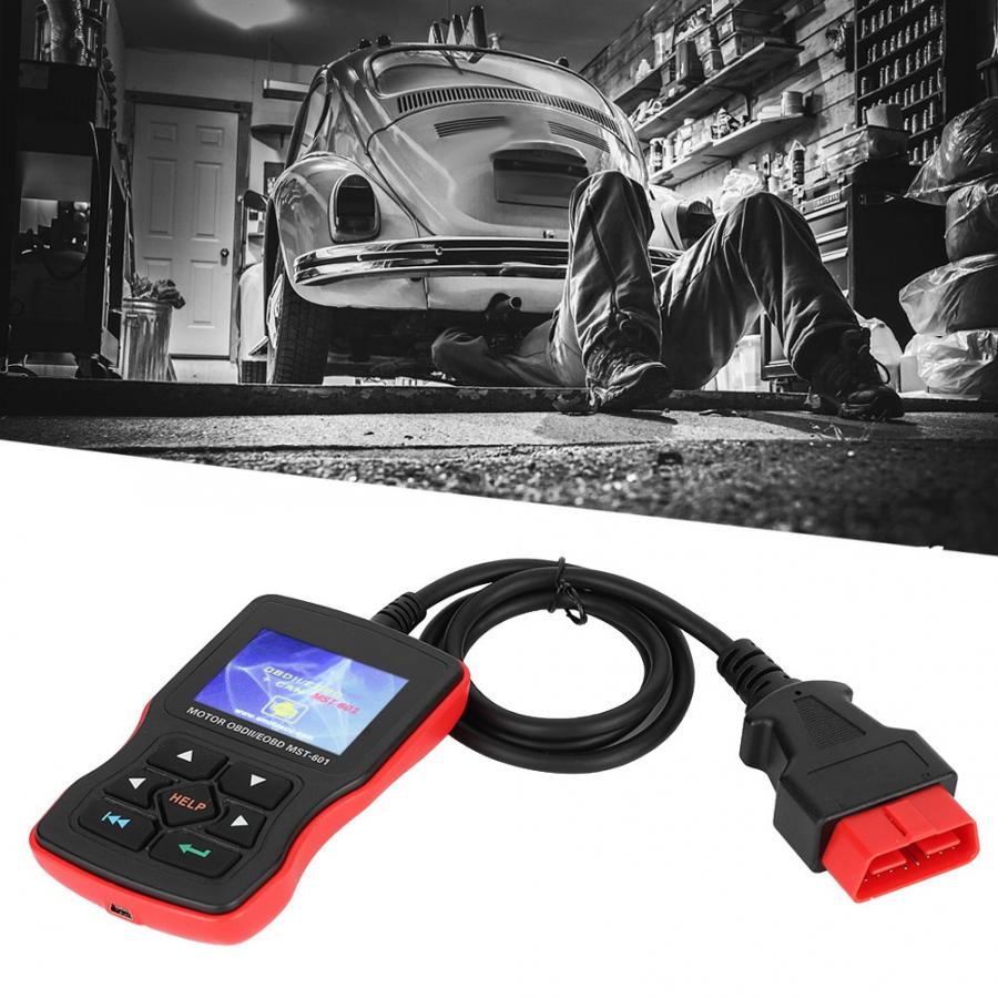 De Laatste Fabriek Prijs MST-601 Handheld Motorfiets Scanner OBDII/EOBD Voertuig Engine Fault Code Scanning Tool