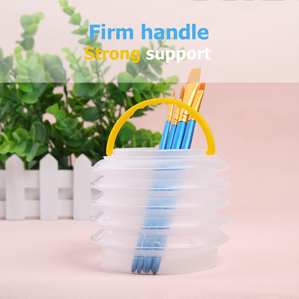 Drawing Brush Washing Bucket Plastic Painting Brush Paint Cups Kids Washing Pen Bucket Drawing Pen Barrels