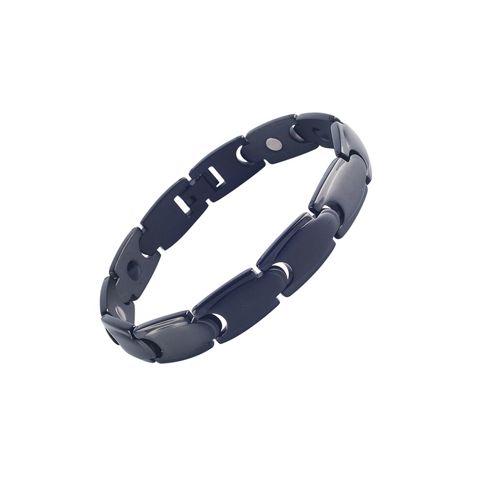 EBUTY Gesundheit 4 Elemente Armbinde Edelstahl Armreif Frauen &Ampere; Männer Armbinde Schmuck Mit Kasten Hologramm Armbänder: C