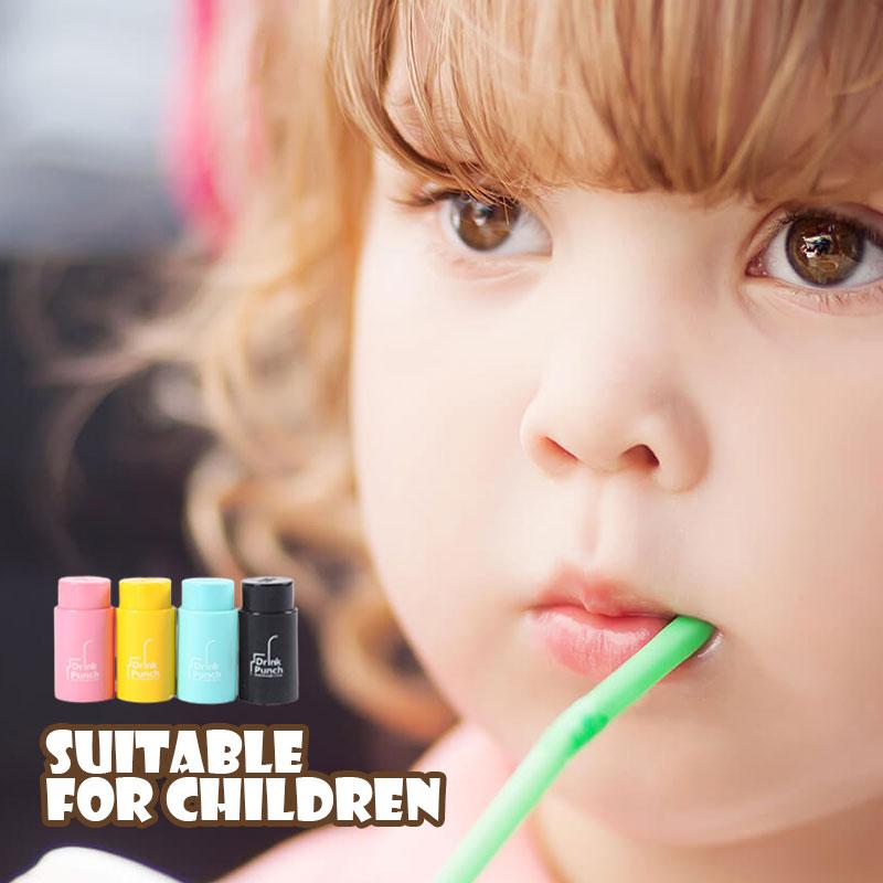 Drinks Puncher Bottle Opener Bottle Cap Punch Multi-use Beverage Bottle Drill Hole Tool Plastic Cover Punch 4 Colors