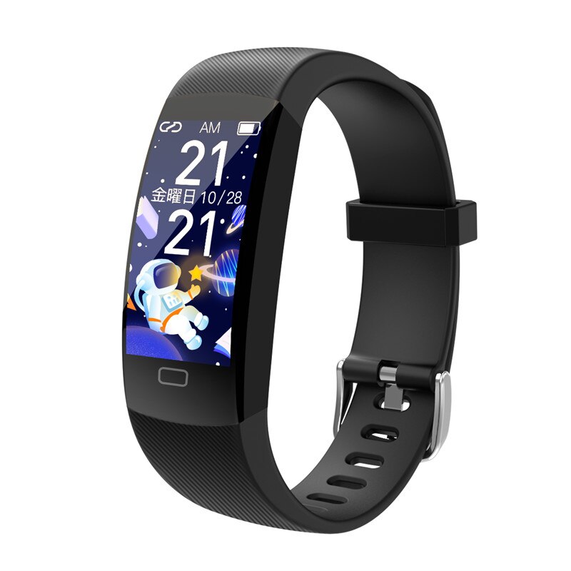 Pulsera inteligente F64T, dispositivo resistente al agua IP68, con monitor de temperatura corporal, frecuencia cardíaca, presión arterial y oxígeno, novedad de 2022: black