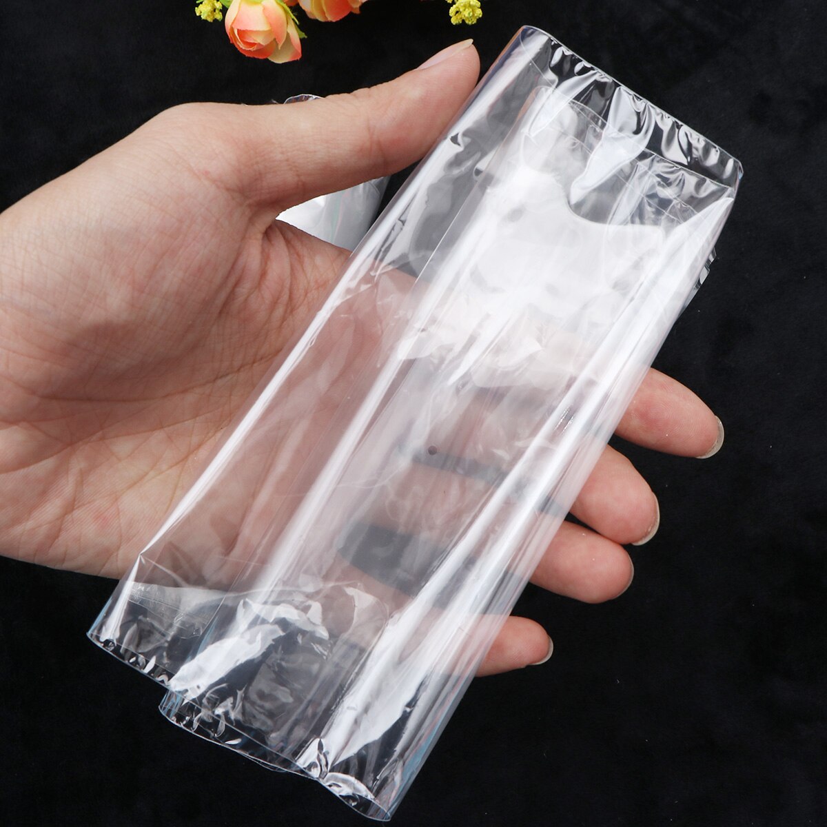Bolsas de envoltura termorretráctil para jabón, bolsas impermeables de 6x6 pulgadas para jabones, bombas de baño y manualidades DIY, envoltura de película transparente suave, cosmética, 200 Uds.