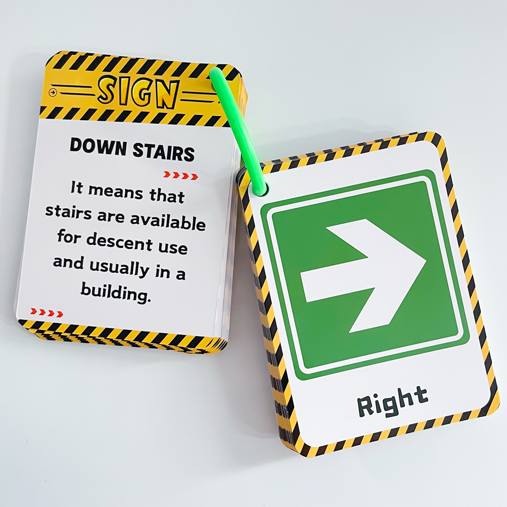 Traffic Signs and Road Warning Educative Cards for Kids Development Logic Thinking Cards for Children Teacher Teaching Aids
