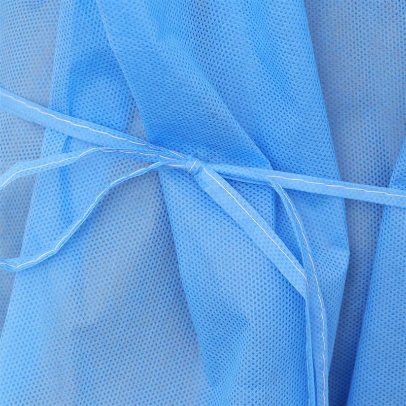 5 st engångs non-woven förkläde engångs städkläder justerbara dammsäkra skyddskläder för städsalong