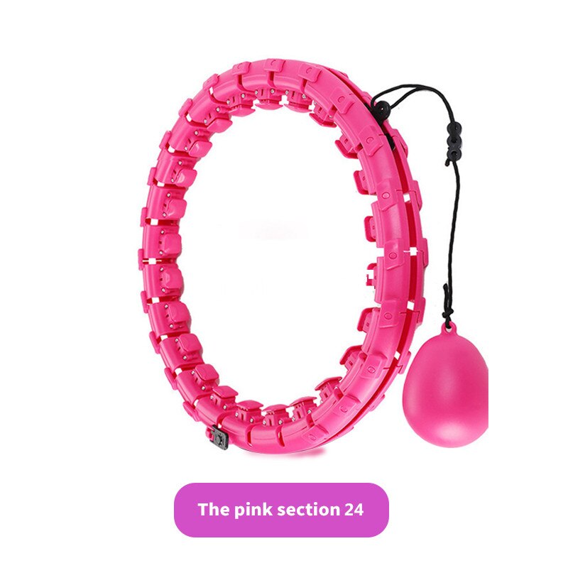 Magic hoop cintura fina perda de exercício abdominal pesos inteligente contagem inteligente esporte fitness nunca caindo hoop massagem aros: Marrom