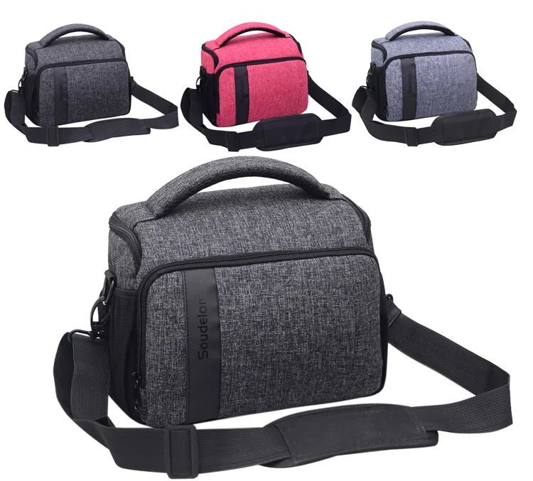 Camera Bag Purse Small Messenger Shoulder Bag for Mirrorless DSLR Camera Waterproof Canvas Compact Photography Case