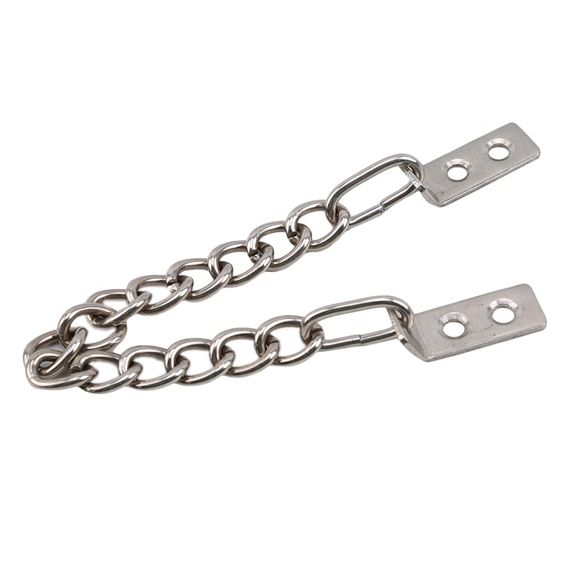 1-Pack Anti-Theft Door Chain Stainless Steel Sliding Bolt Door Lock Security Chain For Home Hotel Safety Supplies: Default Title