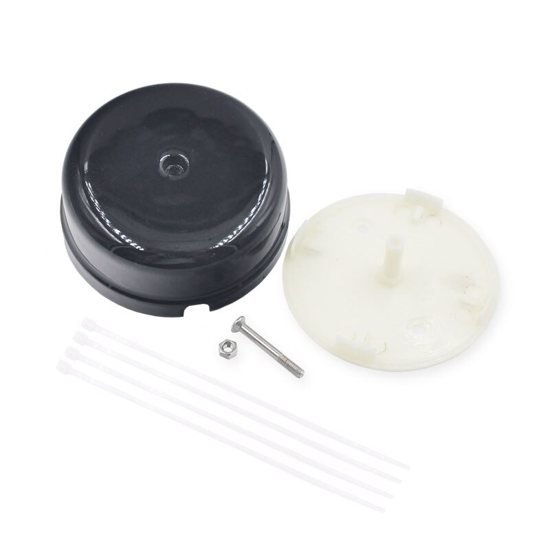 5pcs Wall Switch Socket Wire Junction Boxes Ceramics Electrical Mounting Box: Black