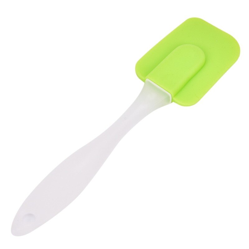 Espátula de silicona para crema, repostería de mantequilla, espátula para Tartas, espátula de cocina, cepillo para torta, herramientas de pastelería de alta resistencia a la temperatura: green