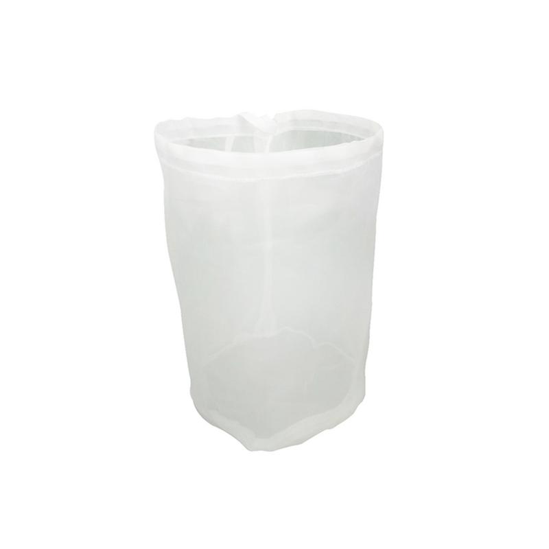 Bolsa de filtro de vino para elaboración de cerveza, 8 tamaños, para té, frutos secos, jugo, leche, nailon, filtro de red reutilizable: 25x40