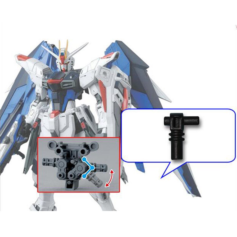 2 Stks/set Metalen Been Joint Onderdelen J4 Voor Mg Vrijheid Ver2.0/Justice/Voorzienigheid 1/100 Voor Gundam Model Diy reparatie Onderdelen